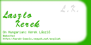 laszlo kerek business card